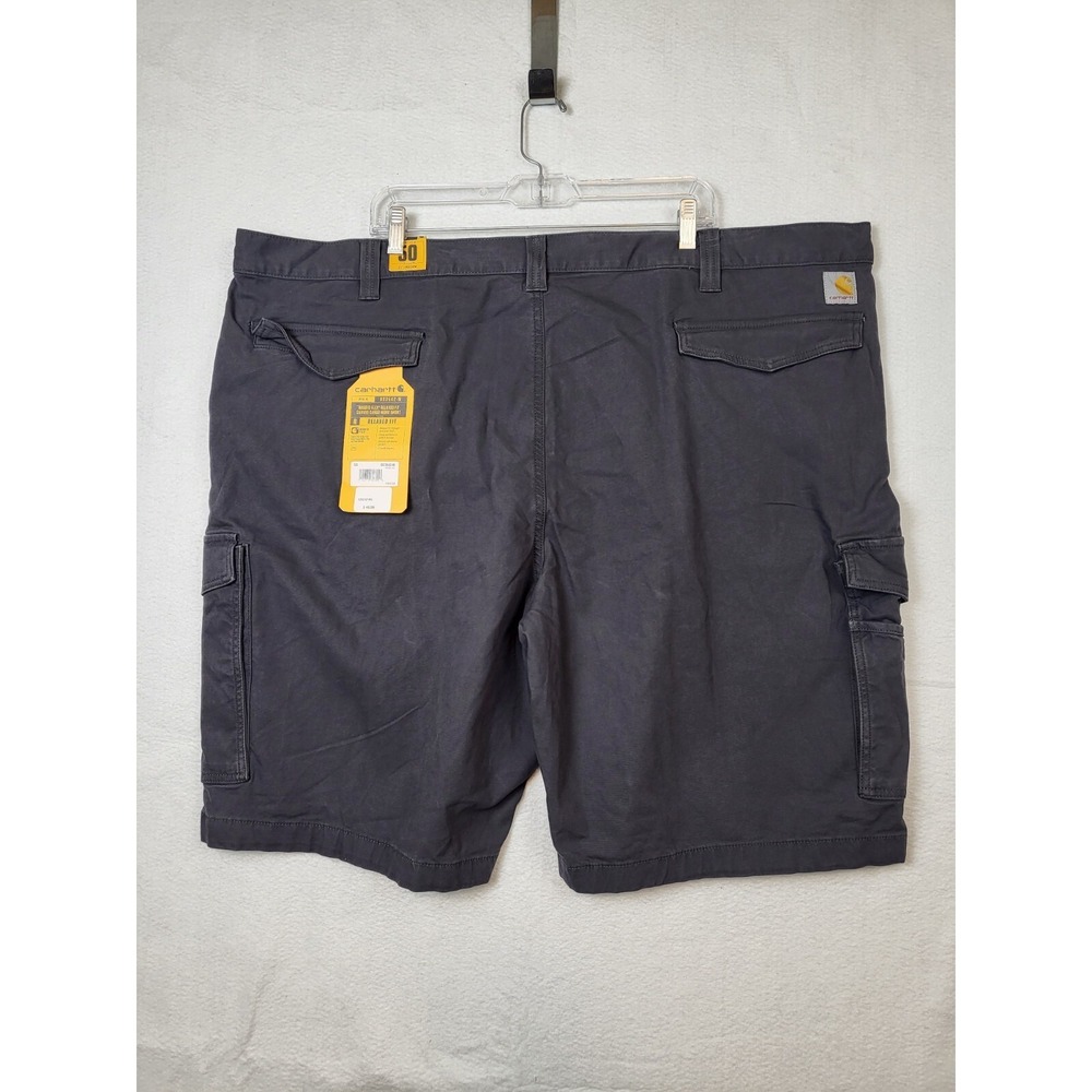 Size 50 Carhartt BS3542 Rugged Flex Relaxed Fit Canvas Cargo Work Short Gray Men - Picture 7 of 8